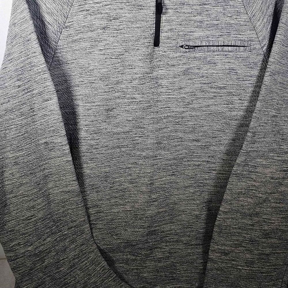 Marc Anthony Men's Heather Medium Slim Grey 1/4 Zip Pullover Sweater Sweatshirt.